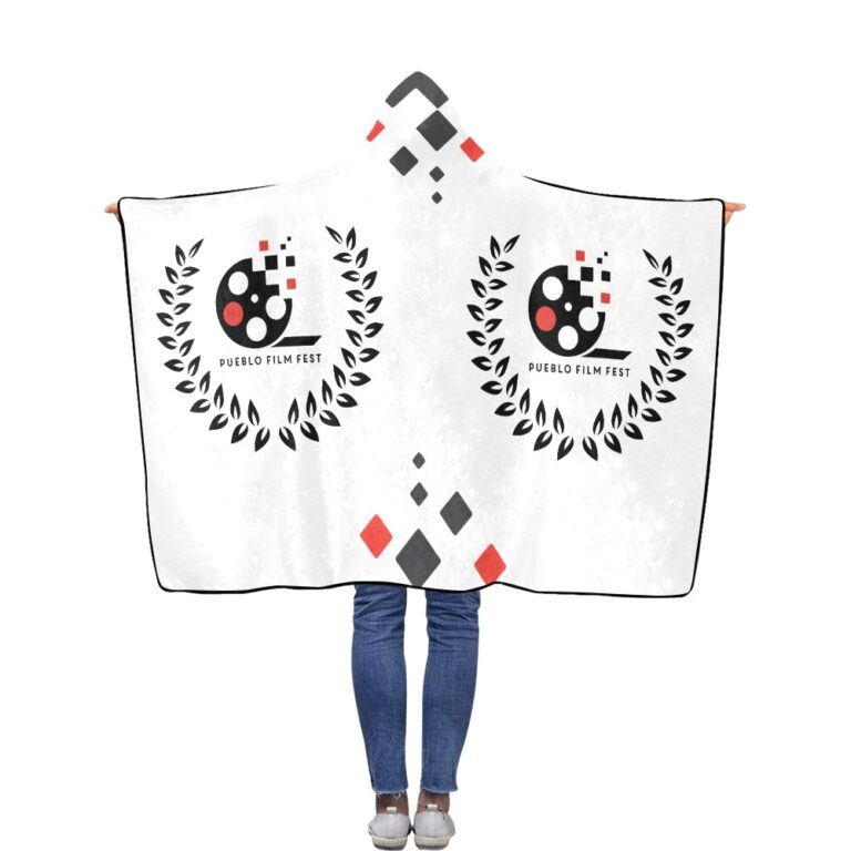 Flannel Hooded Blanket 40"x50" (white)